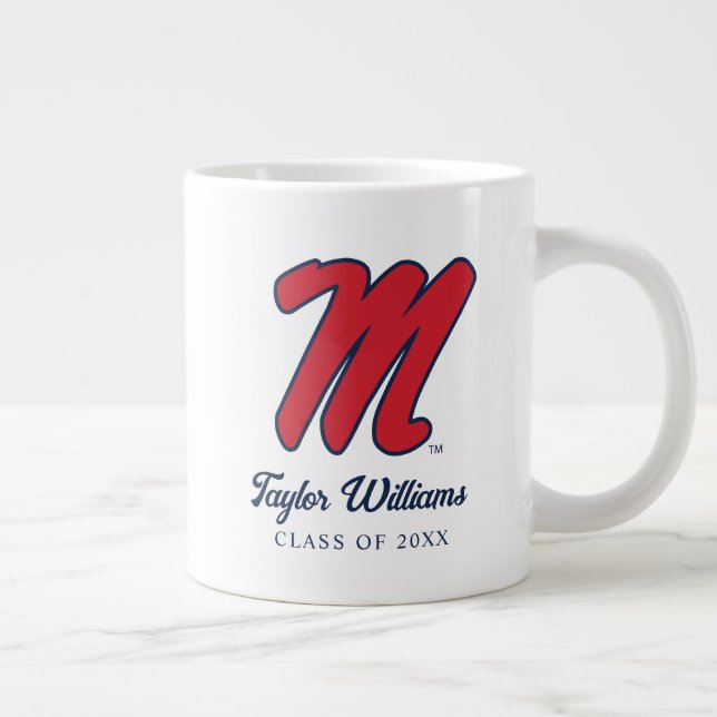 University of Mississippi | Script M Giant Coffee Mug (Right)