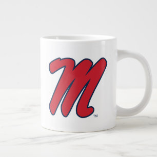 University of Mississippi Script M Giant Coffee Mug