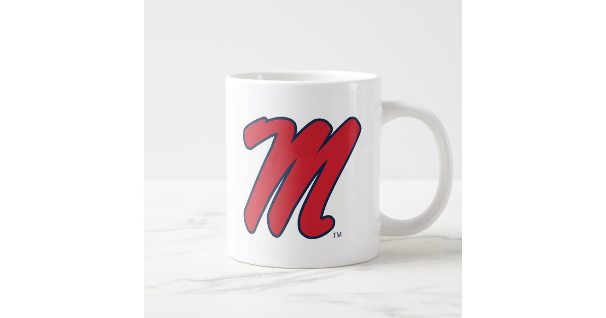 University of Mississippi | Script M Giant Coffee Mug | Zazzle