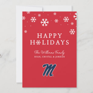 University of Mississippi Script M Holiday Card