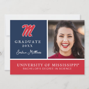 University of Mississippi Script M Invitation