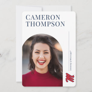 University of Mississippi Script M Invitation