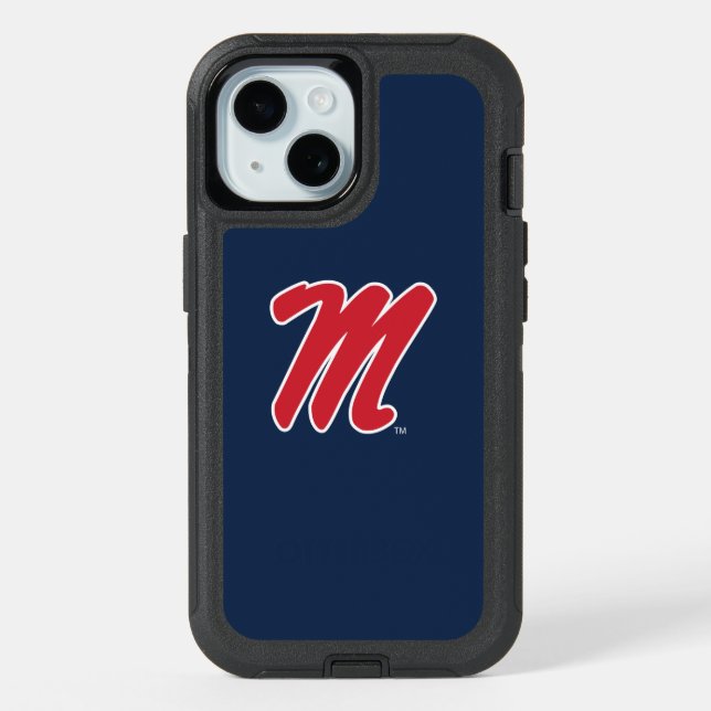 University of Mississippi | Script M iPhone 15 Case (Back)