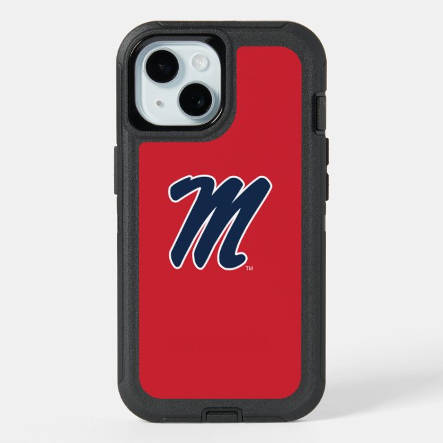 University of Mississippi | Script M iPhone 15 Case (Back)