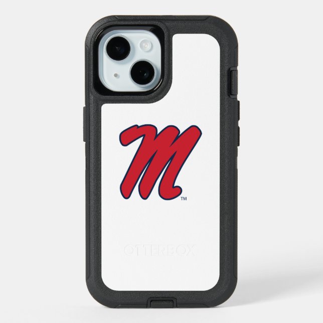 University of Mississippi | Script M iPhone 15 Case (Back)