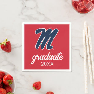 University of Mississippi Script M Napkins