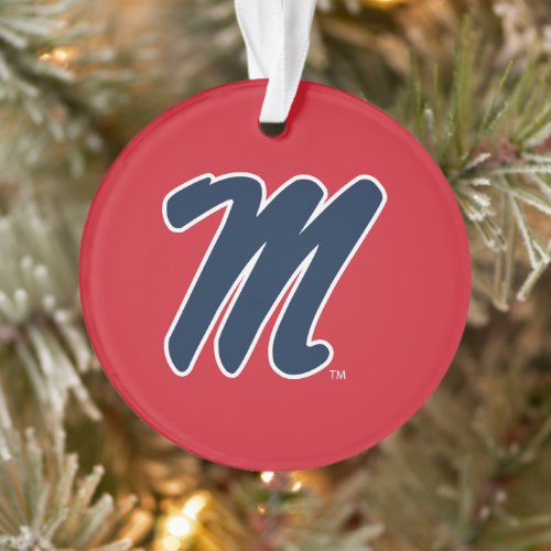 University of Mississippi  Script M Ornament