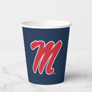 University of Mississippi Script M Paper Cups