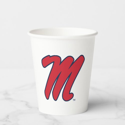 University of Mississippi  Script M Paper Cups