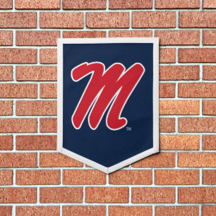 University of Mississippi Script M Pennant
