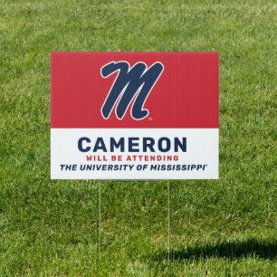 University of Mississippi Script M Sign
