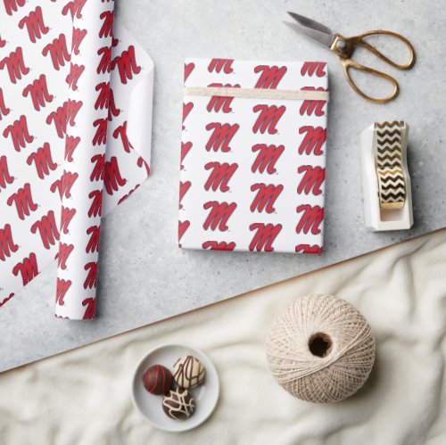 University of Mississippi  Script M Wrapping Paper
