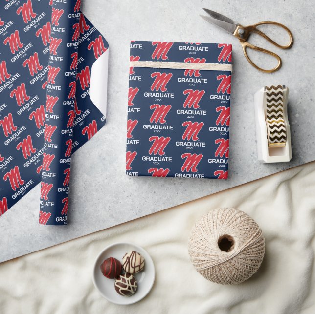 University of Mississippi | Script M Wrapping Paper (Crafts)