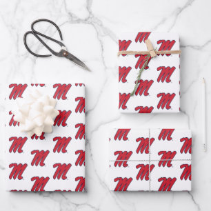 University of Mississippi Script M Wrapping Paper Sheets