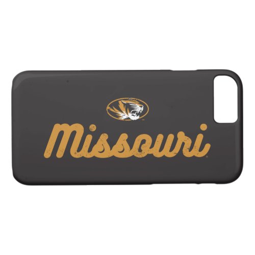 University Of Missouri  Classic Script Logo iPhone 87 Case