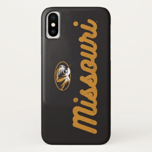 University Of Missouri  Classic Script Logo iPhone X Case