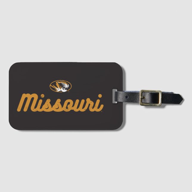 University Of Missouri | Classic Script Logo Luggage Tag (Front Horizontal)