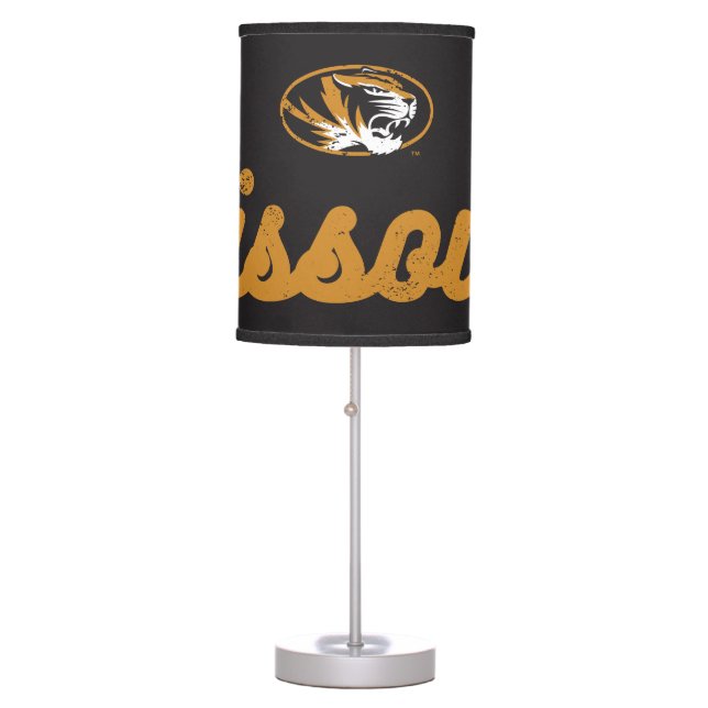 University Of Missouri | Classic Script Logo Table Lamp (Front)