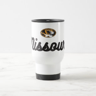 University Of Missouri Classic Script Logo Travel Mug
