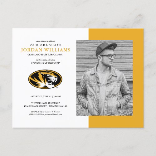 University of Missouri Future Graduate Announcement Postcard