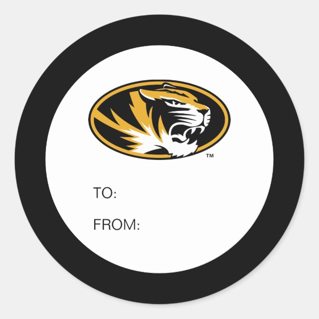 University of Missouri Graduate Classic Round Sticker (Front)