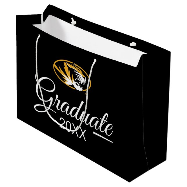 University of Missouri Graduate Large Gift Bag (Front Angled)