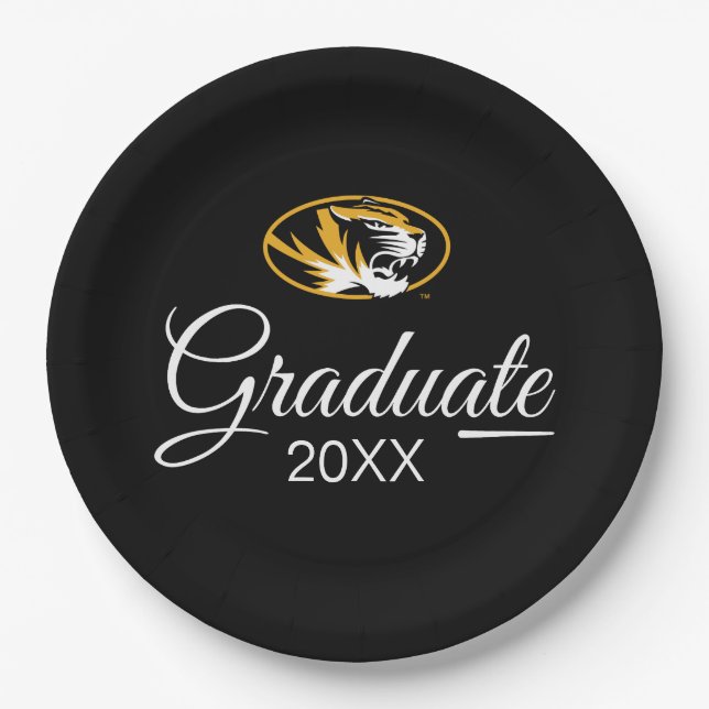 University of Missouri Graduate Paper Plates (Front)