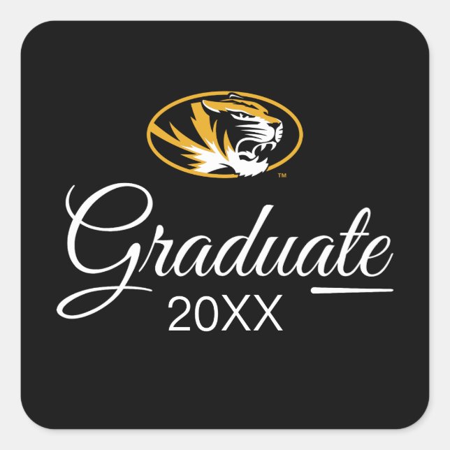 University of Missouri Graduate Square Sticker (Front)