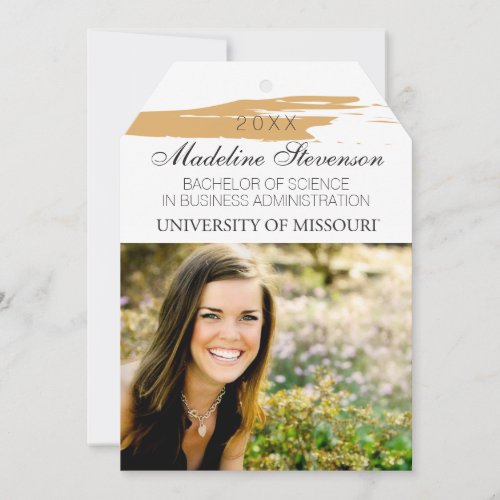 University of Missouri Graduation Announcement