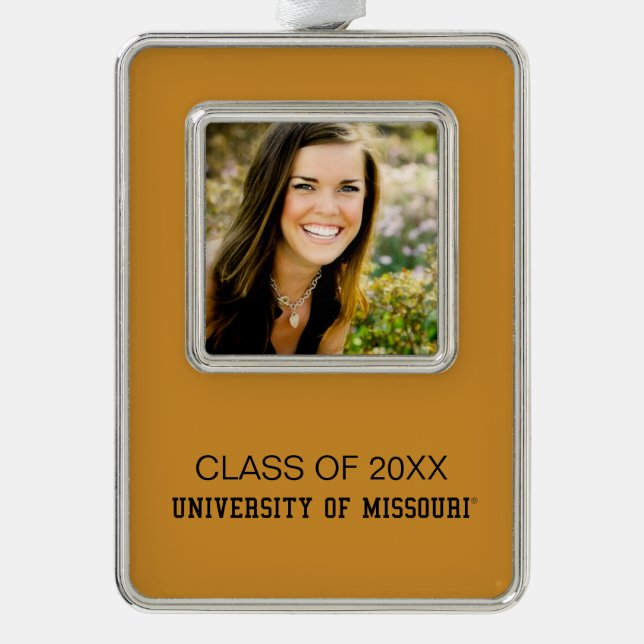 University of Missouri Graduation Silver Plated Framed Ornament (Front)
