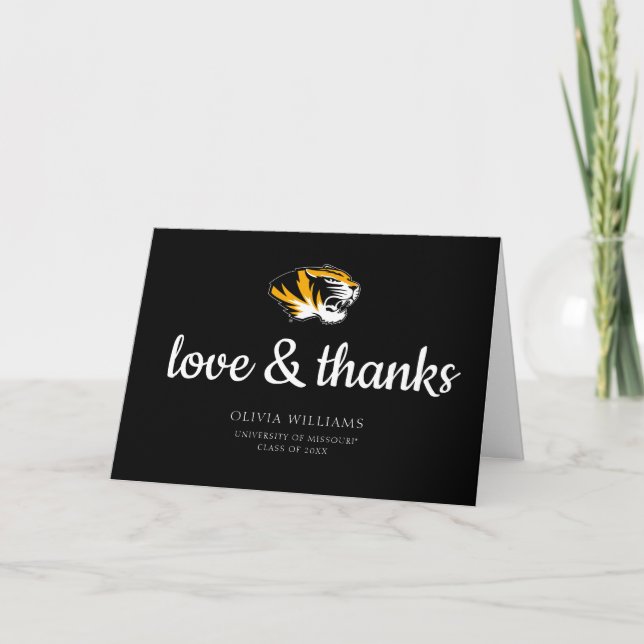University of Missouri | Thank You Graduation Card (Front)