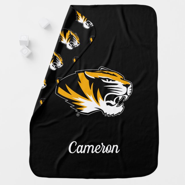 University of Missouri Tiger | Add Your Name Baby Blanket (In Situ)