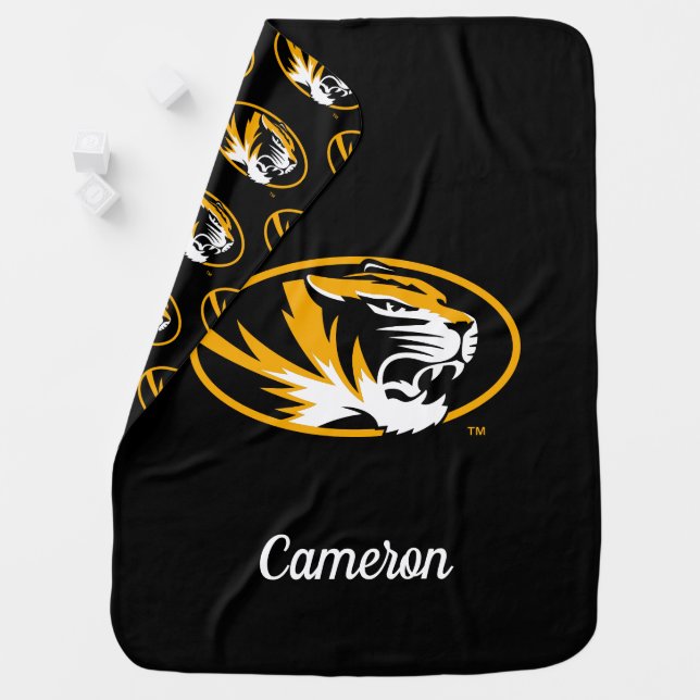 University of Missouri Tiger | Add Your Name Baby Blanket (In Situ)
