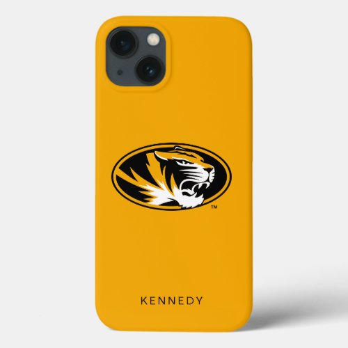University of Missouri Tiger  Add Your Name iPhone 13 Case