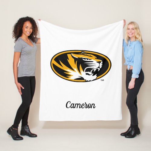 University of Missouri Tiger  Add Your Name Fleece Blanket