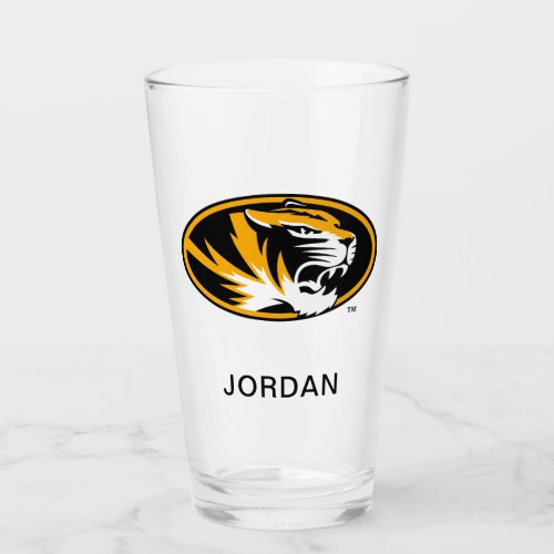 University of Missouri Tiger  Add Your Name Glass