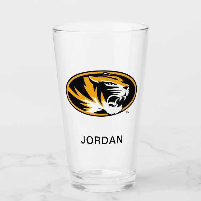 University of Missouri Tiger | Add Your Name Glass (Front)