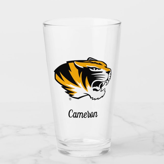University of Missouri Tiger | Add Your Name Glass (Front)