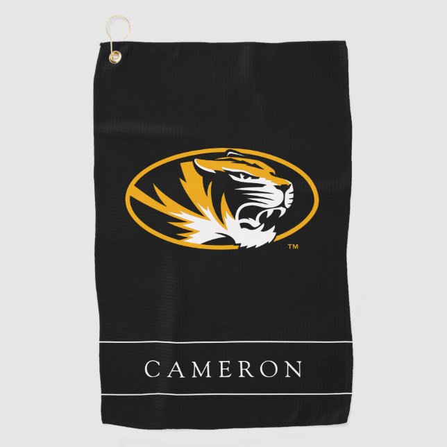 University of Missouri Tiger | Add Your Name Golf Towel (Front)