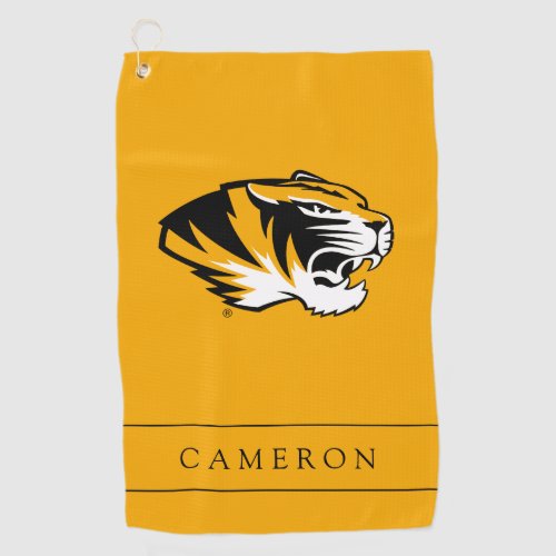 University of Missouri Tiger  Add Your Name Golf Towel