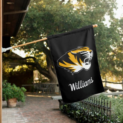 University of Missouri Tiger  Add Your Name House Flag