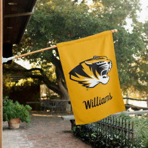 University of Missouri Tiger Add Your Name House Flag