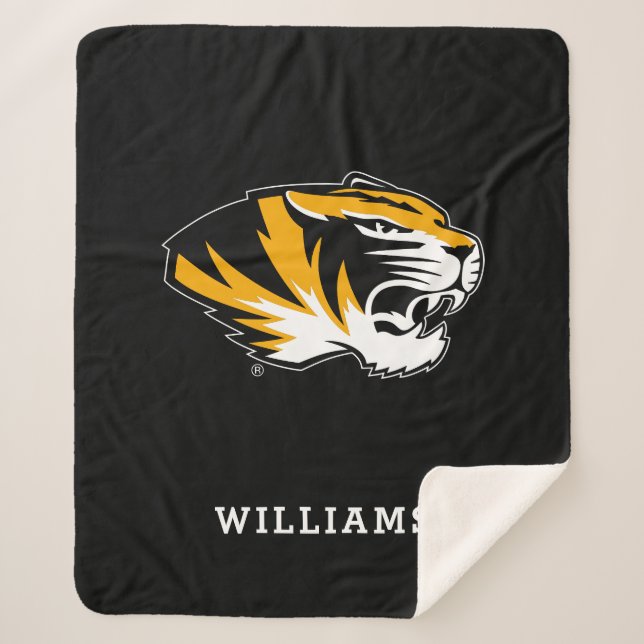 University of Missouri Tiger | Add Your Name Sherpa Blanket (Front)