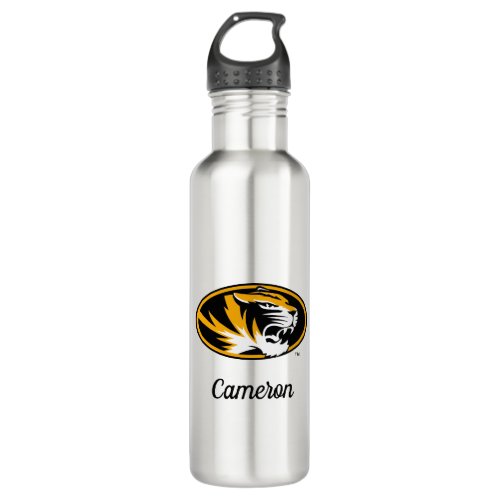 University of Missouri Tiger  Add Your Name Stainless Steel Water Bottle