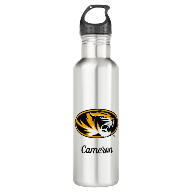 University of Missouri Tiger | Add Your Name Stainless Steel Water Bottle (Front)