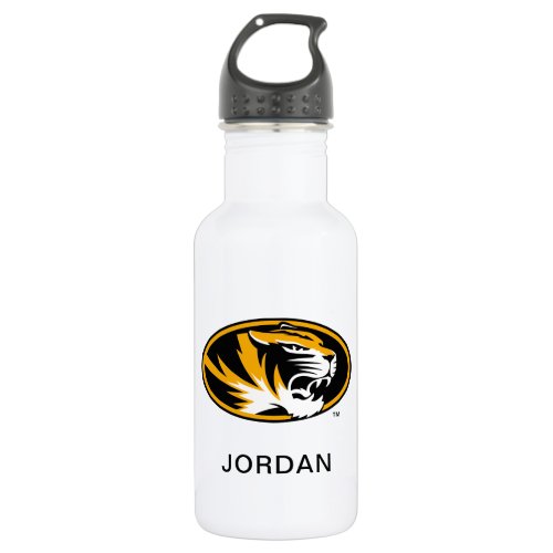 University of Missouri Tiger  Add Your Name Stainless Steel Water Bottle