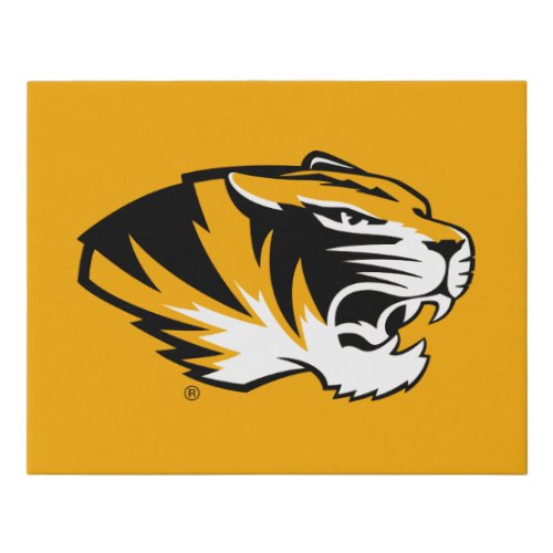 University of Missouri Tiger Faux Canvas Print