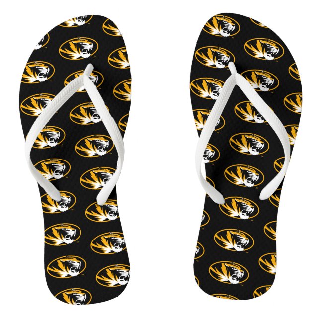 University of Missouri Tiger Flip Flops (Footbed)