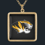 University of Missouri Tiger Gold Plated Necklace<br><div class="desc">Zazzle offers the most exciting and unique gear for the ultimate Missouri Tiger fan! All of our products are officially licensed and customizable, which makes them perfect for students, alumni, family, fans, and faculty. Whether you are gearing up for tailgating, hosting a party for a Mizzou fan, or decorating your...</div>