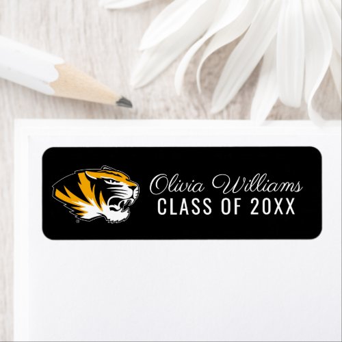 University of Missouri Tiger  Graduation Label